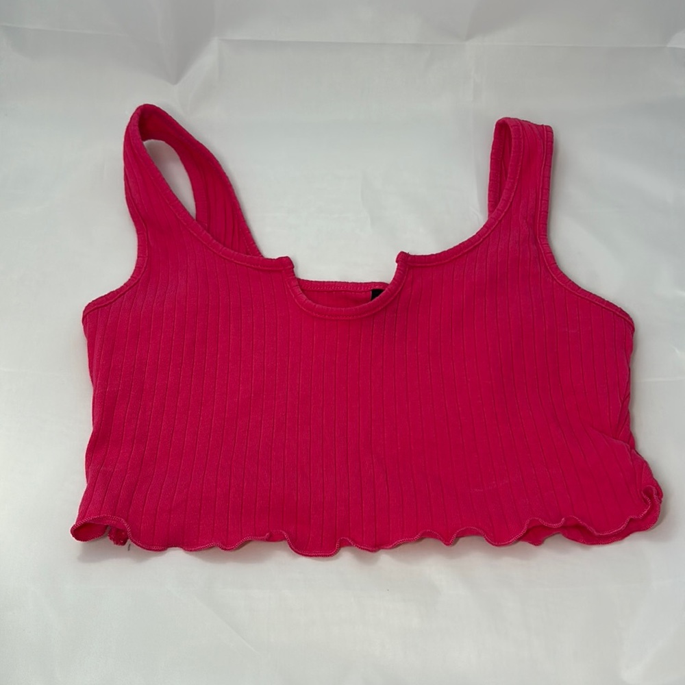 Shein hot pink crop top size M
